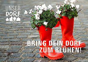 Postkarte "Bring dein Dorf zum Blühen!"